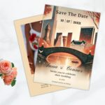 Central Park Scene Illustrated Card