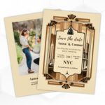 Vintage New York City skyline Card