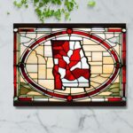 Alabama Map – Stained Glass Inspired Cutting Board