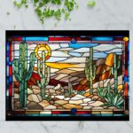 Arizona Desert Edition – Stained Glass-Inspired Cutting Board