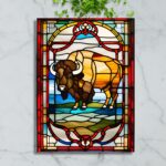 Buffalo - Stained Glass Inspired Cutting Board