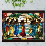 Hawaiian Hula Dancers – Stained Glass-Inspired Cutting Board