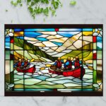 Idaho Rafting – Stained Glass-Inspired Cutting Board