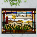 Iowa Cornfields – Stained Glass-Inspired Cutting Board