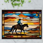 Kansas Cowboys – Stained Glass-Inspired Cutting Board