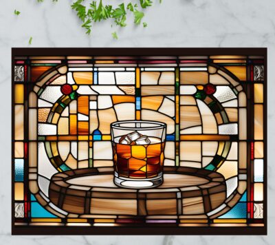 Kentucky Bourbon – Stained Glass-Inspired Cutting Board