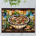 Louisiana Gumbo Pot – Stained Glass-Inspired Cutting Board