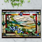 Maine Wild Blueberries – Stained Glass-Inspired Cutting Board