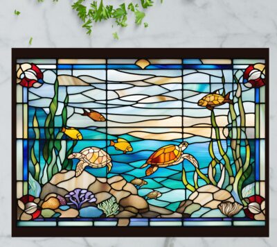 National Aquarium – Stained Glass-Inspired Cutting Board