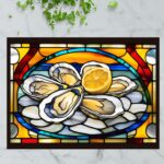 Massachusetts Oysters – Stained Glass-Inspired Cutting Board