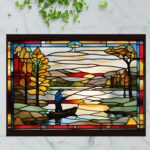 Minnesota Fishing – Stained Glass-Inspired Cutting Board