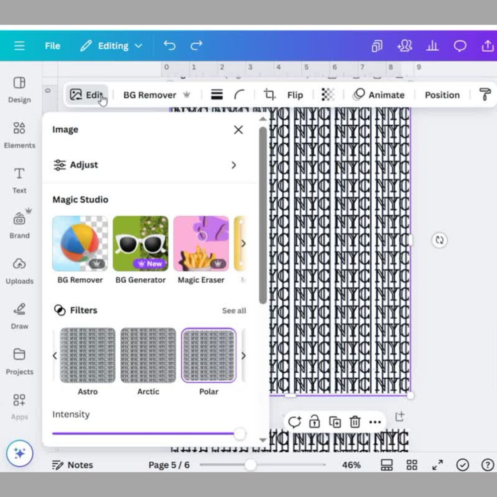 Canva video tutorial that guides you through changing colors