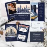 NYC Art Deco Wedding Suite and Welcome Sign