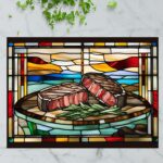 Steak for Two– Stained Glass-Inspired Cutting Board