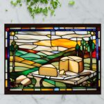 Vermont Cheddar Cheese – Stained Glass-Inspired Cutting Board