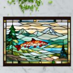Washington Salmon – Stained Glass-Inspired Cutting Board