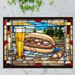 Wisconsin Bratwurst – Stained Glass-Inspired Cutting Board