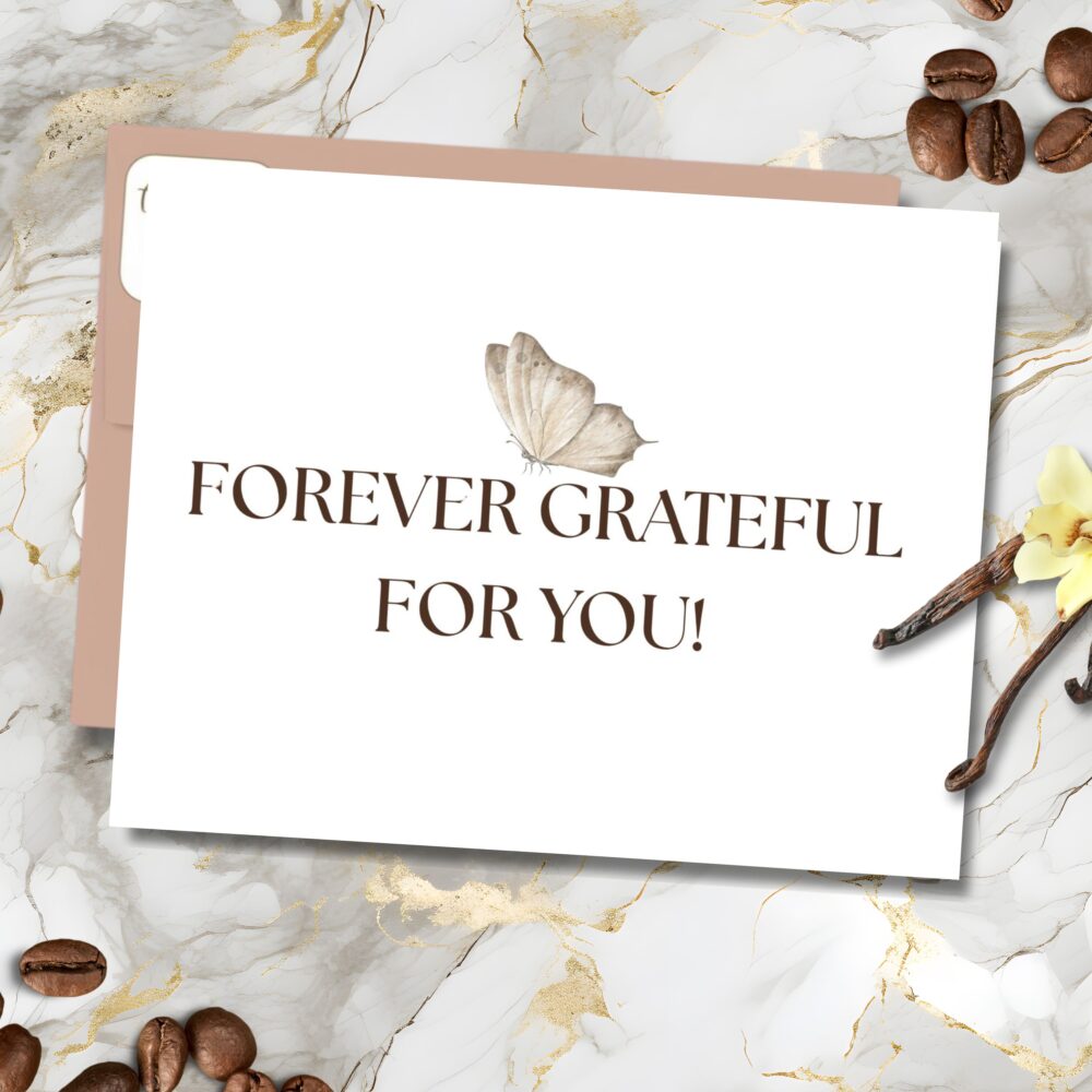 Forever Grateful For You! - Click-and-Print Blank Cards - Image 1