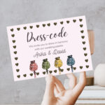 Botanical Dress Code Card – Inspired by Nature’s Palette