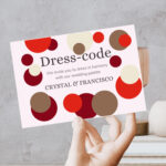 Polka Dot-Inspired Attire Card – Guest Color Guide
