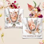 Peach Blossom Romance Tote