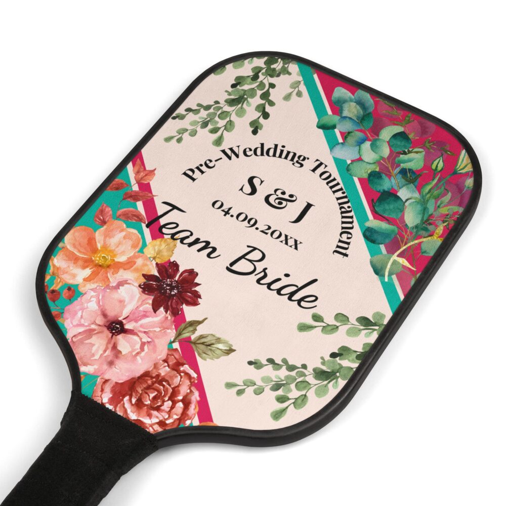 Personalized Team Bride Pickleball Set and Free Game Interactive Tracker (V2) - Image 5