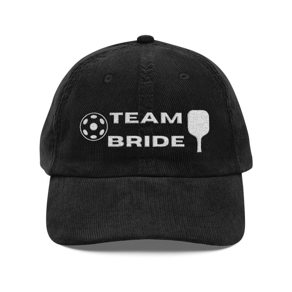 Team Bride Pickleball Cap – Vintage Embroidered Corduroy Hat - Image 14