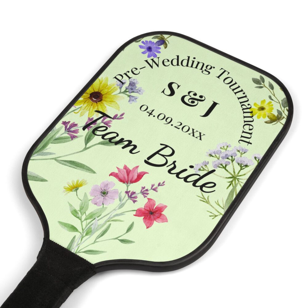 Personalized Team Bride Pickleball Set and Free Game Interactive Tracker - Image 5