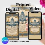 Vintage Buffalo Cards - Printable, Digital & Video Templates Included