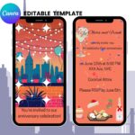 NYC Rooftop Cheers – Colorful Celebration Invitation (V1)