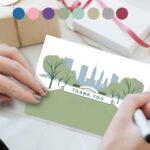 Central Park Gratitude – Ready-to-Print Thank You Cards (8 Colors)