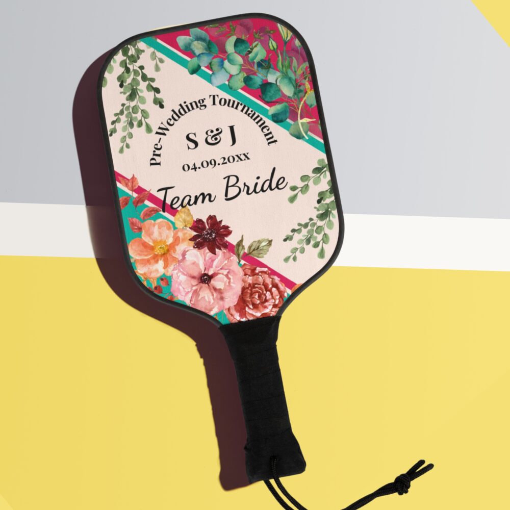 Personalized Team Bride Pickleball Set and Free Game Interactive Tracker (V2) - Image 2