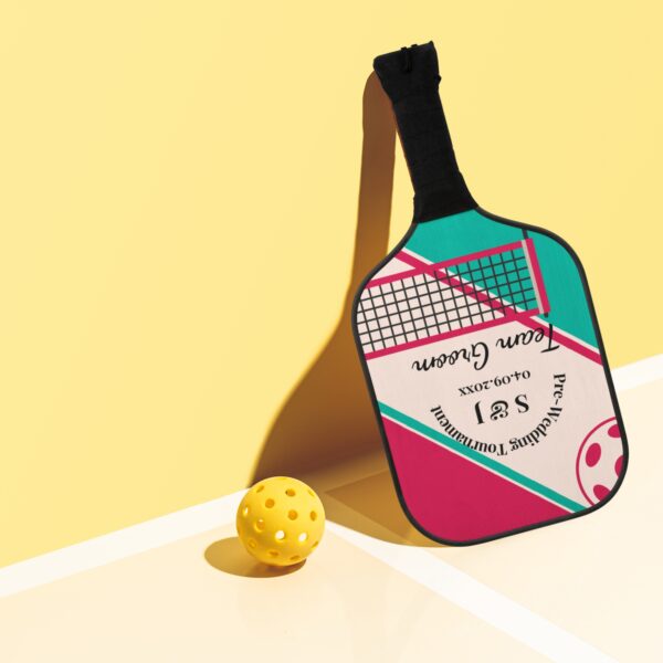 Personalized Team Groom Pickleball Set and Free Interactive Game Tracker (v2) - Image 3