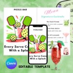 PICKLE-BAR Sign & Cocktail Menu and Free Interactive Game Tracker