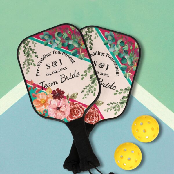 Personalized Team Bride Pickleball Set and Free Game Interactive Tracker (V2)