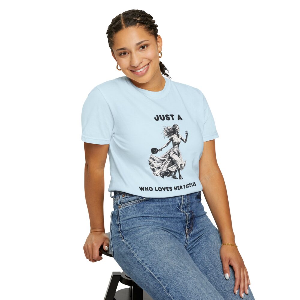 "Just a Bride Who Loves Her Paddles" Comfort Colors® Tee - Image 10