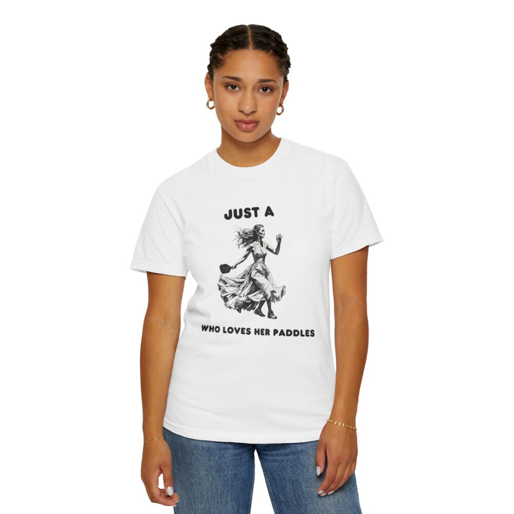 "Just a Bride Who Loves Her Paddles" Comfort Colors® Tee - Image 7