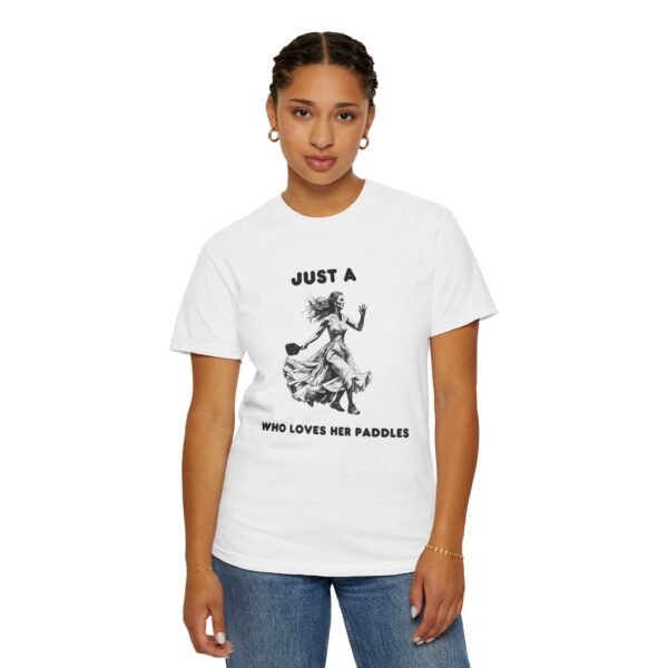 "Just a Bride Who Loves Her Paddles" Comfort Colors® Tee - Image 7