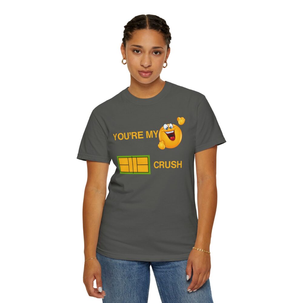"You're My Favorite Court Crush" Comfort Colors® Unisex Tee - Image 5