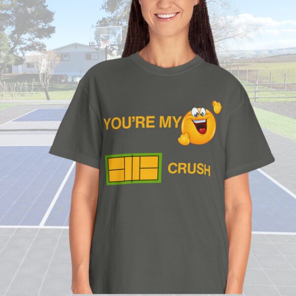 "You're My Favorite Court Crush" Comfort Colors® Unisex Tee - Image 2
