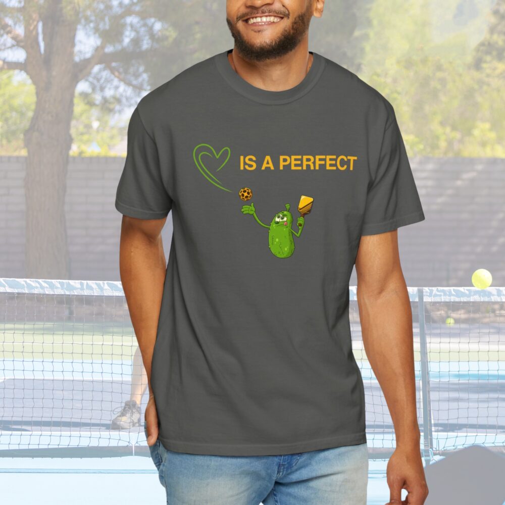 "Love Is The Perfect Serve" Comfort Colors® Unisex Tee - Image 3