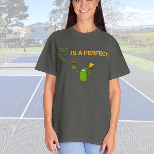 "Love Is The Perfect Serve" Comfort Colors® Unisex Tee - Image 2