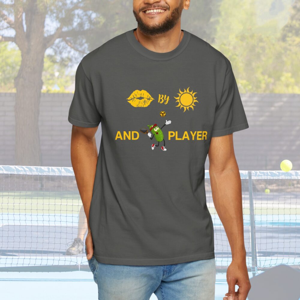 "Kissed by The Sun and Pickleball Player" Comfort Colors® Unisex Tee - Image 2