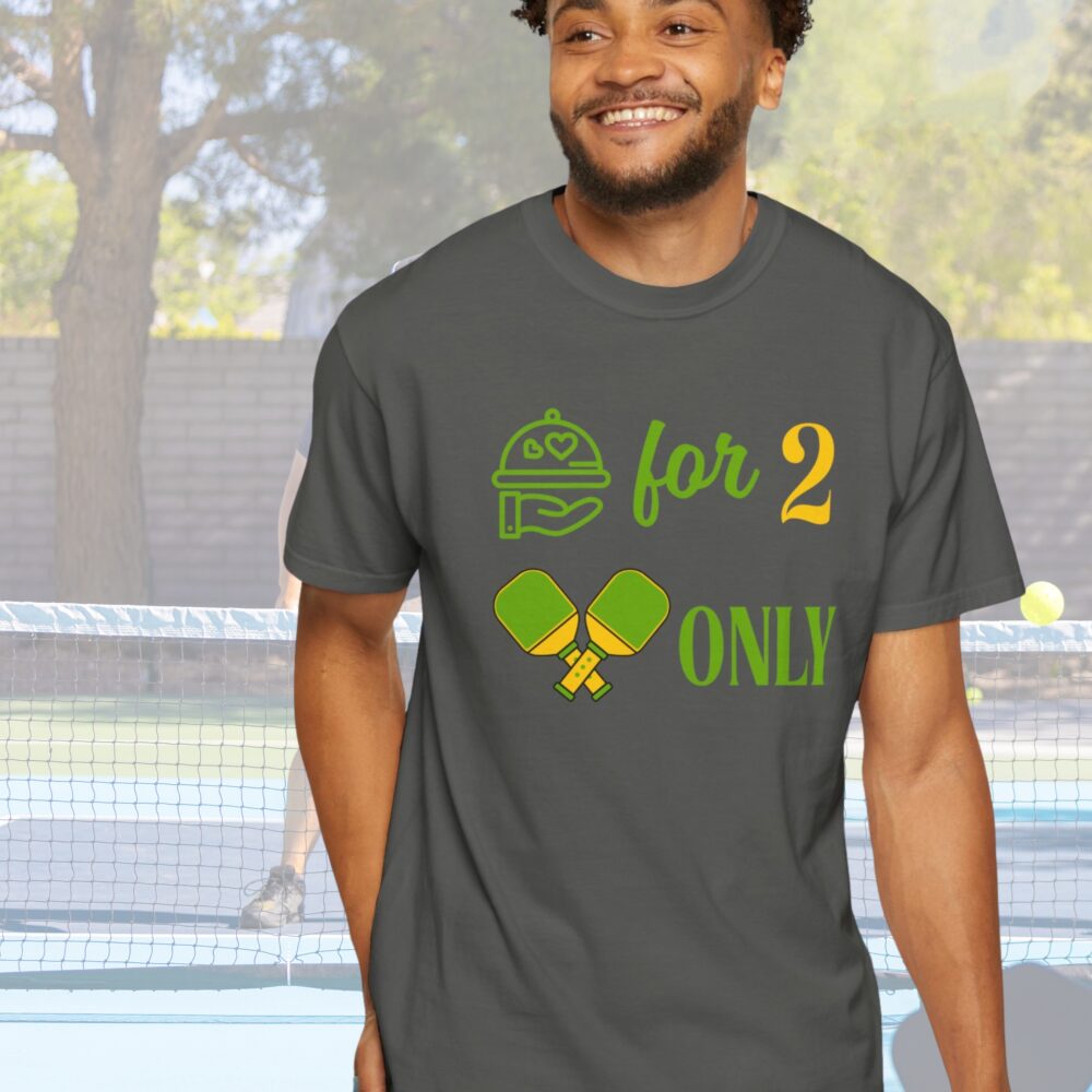 "Table For Two, Doubles Only" Comfort Colors® Unisex Tee - Image 2