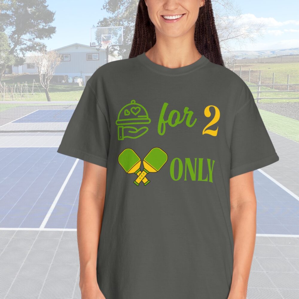 "Table For Two, Doubles Only" Comfort Colors® Unisex Tee - Image 3