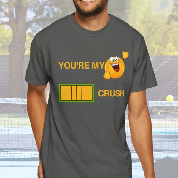 "You're My Favorite Court Crush" Comfort Colors® Unisex Tee - Image 3